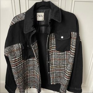 Zara Black Plaid Shacket